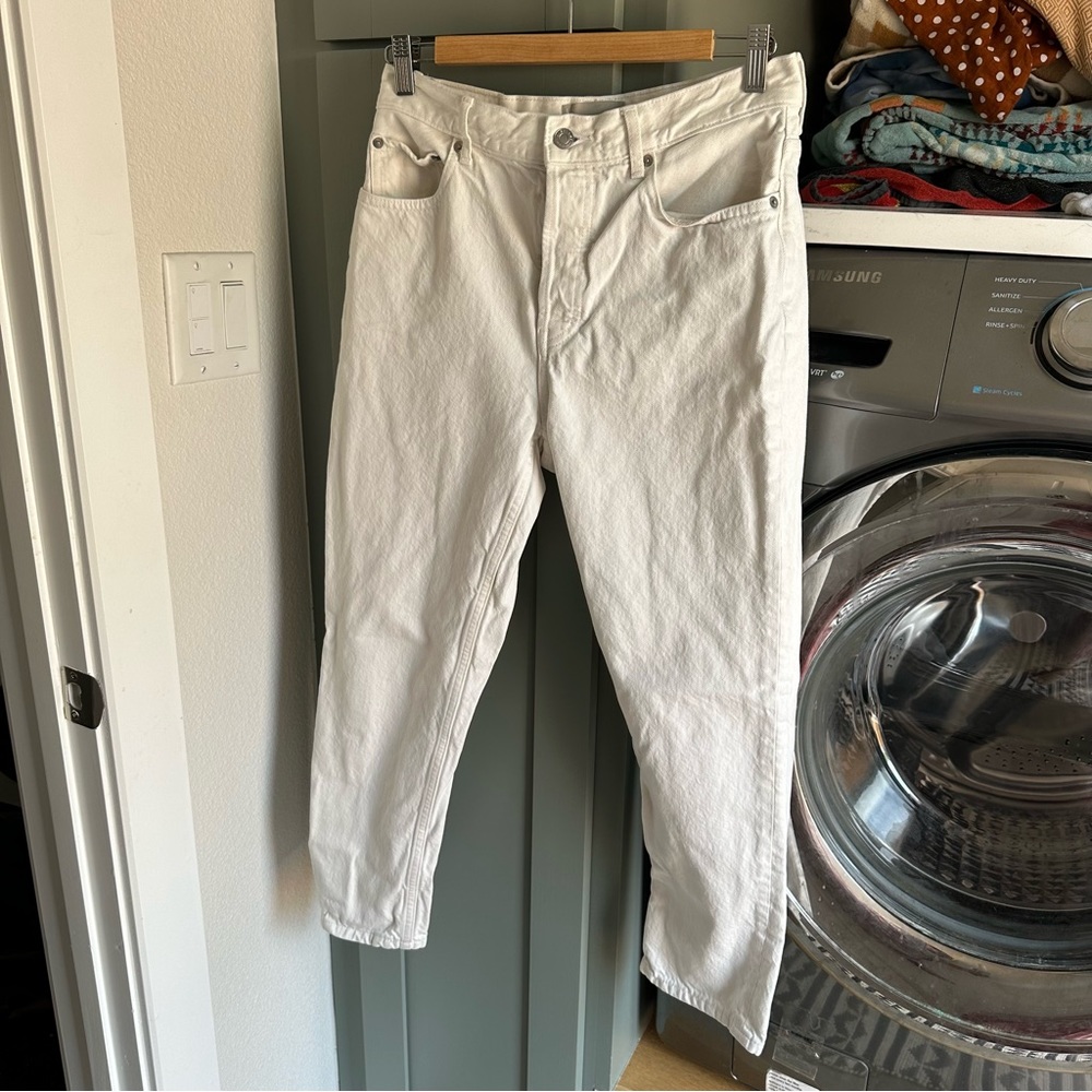 Everlane Cheeky Jean Crop in White